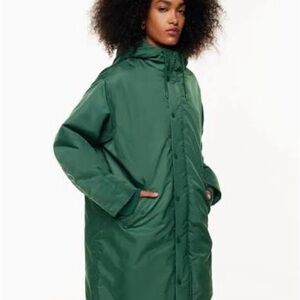 Aritzia TNA slater coat kelp size xs